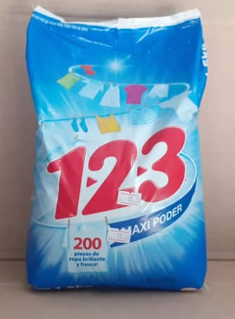 Detergente 123 Maxi Poder Bolsa 1.5 kg