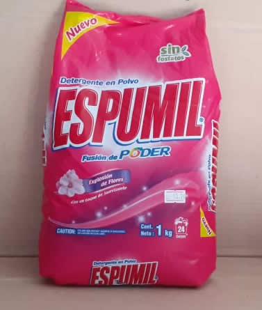 Detergente en Polvo Espumil Bolsa 1 kg