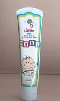 Pomada bebe Oshi Lassar 120 gramos / vía tópica, uso pediátrico con vitaminas A y D