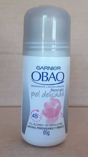 Desodorante GARNIER OBAO Piel delicada 65 gramos