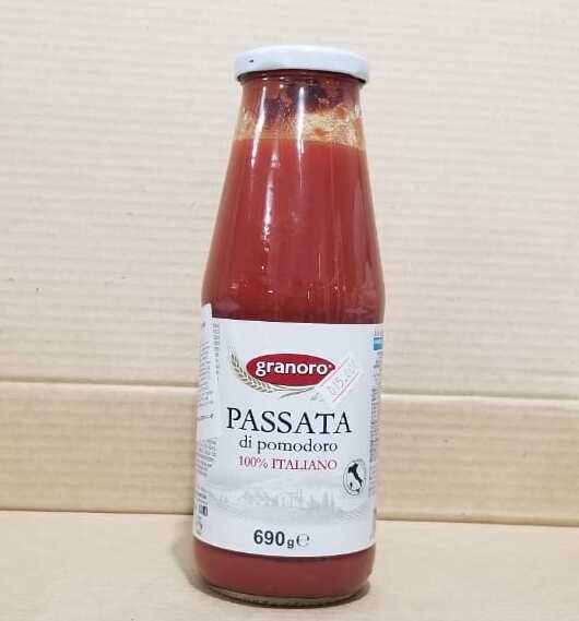 Salsa de tomate PASSATA BOTELLA VIDRIO 390 gramos