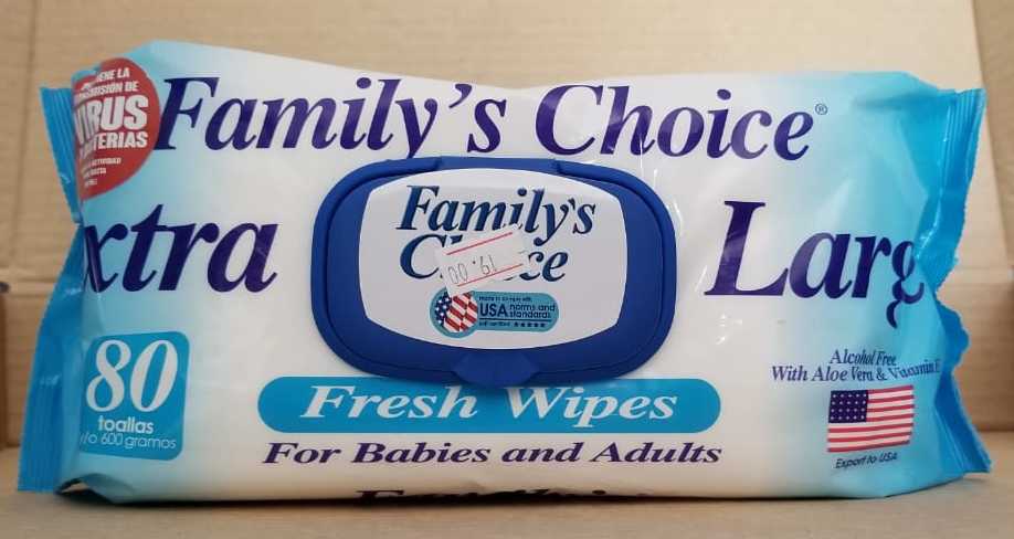Toallas húmedas Family Choice 80 toallas